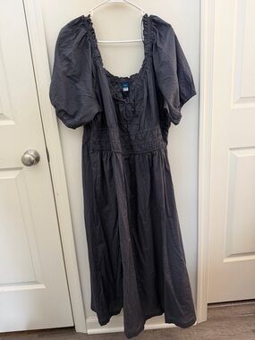 Old Navy Puff Sleeve Smocked Midi-Maxi Dress